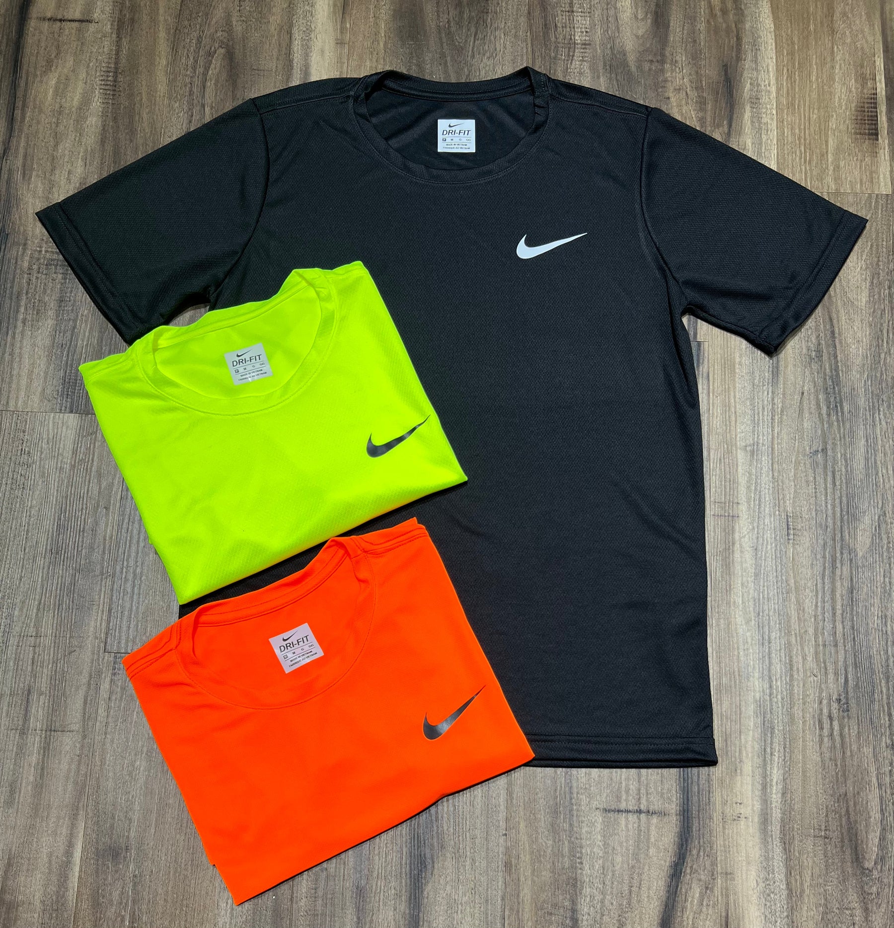 Kit com 3 camisetas nike dri-fit air
