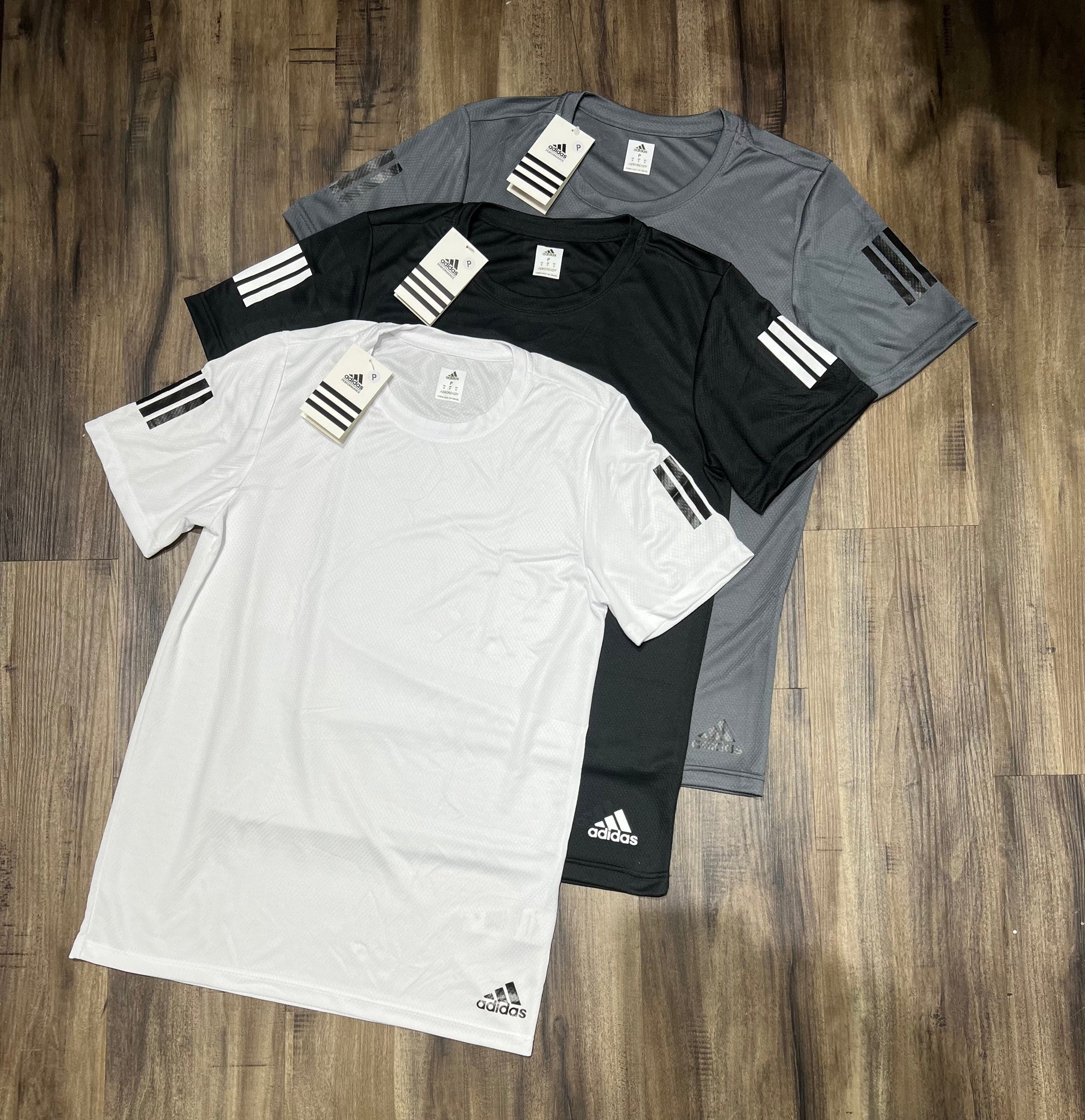 Kit com 3 camisetas dri-fit adidas df