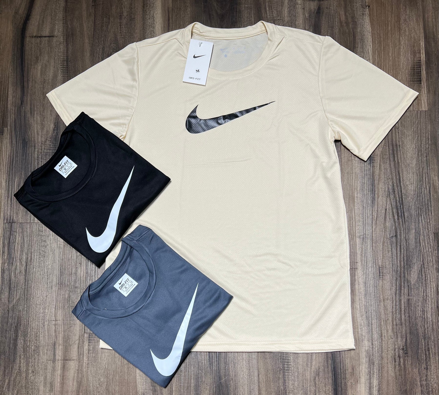 Kit com 3 camisetas nike dri-fit air