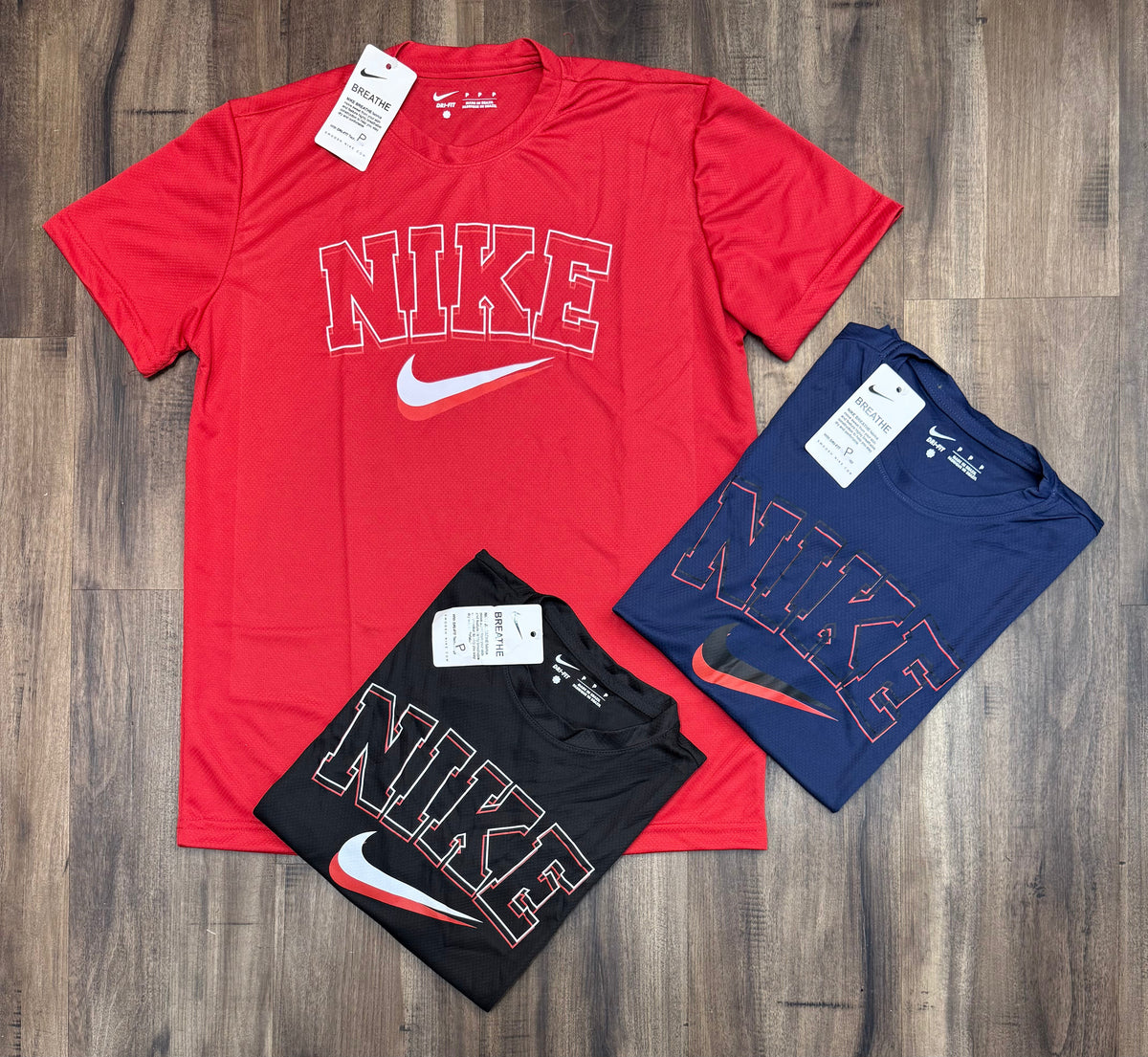 Kit com 3 camisetas dri-fit Nike air