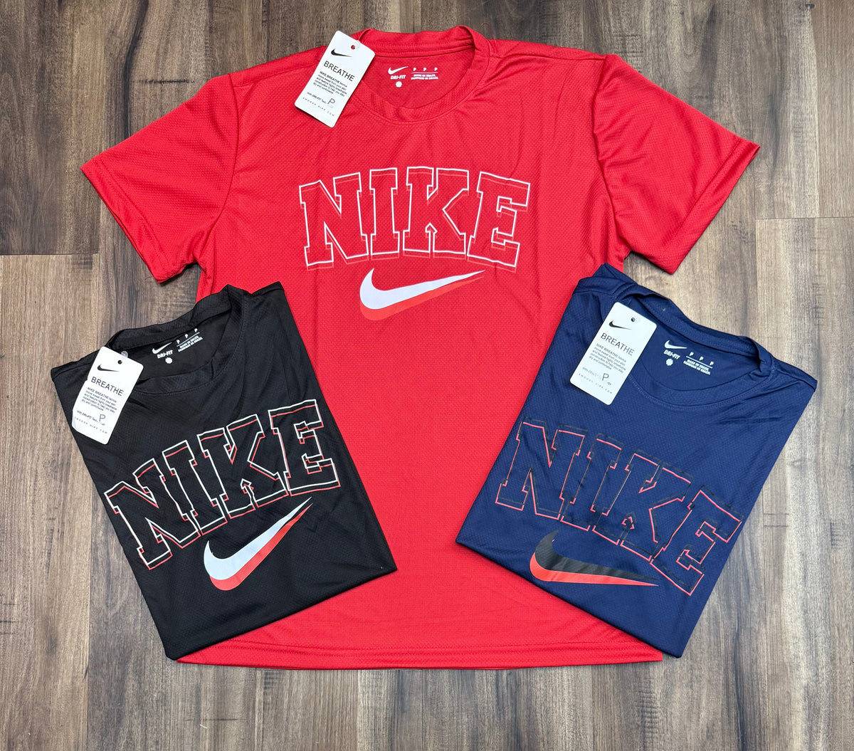 Kit com 3 camisetas dri-fit Nike air