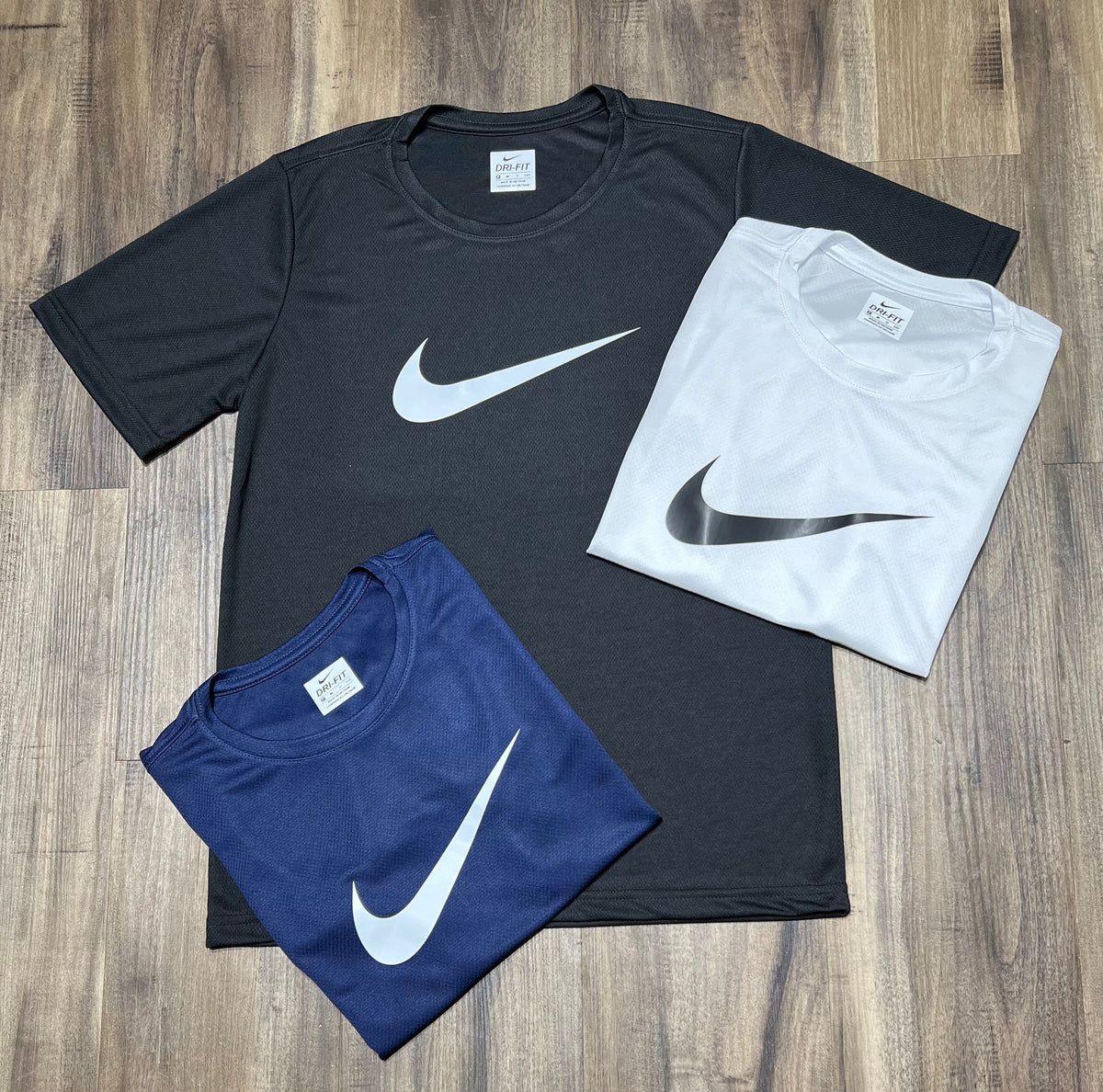 Kit com 3 camisetas nike dri-fit air