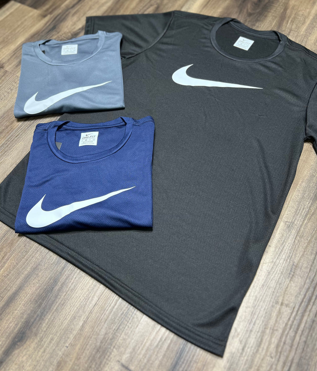 Kit com 3 camisetas nike dri-fit air