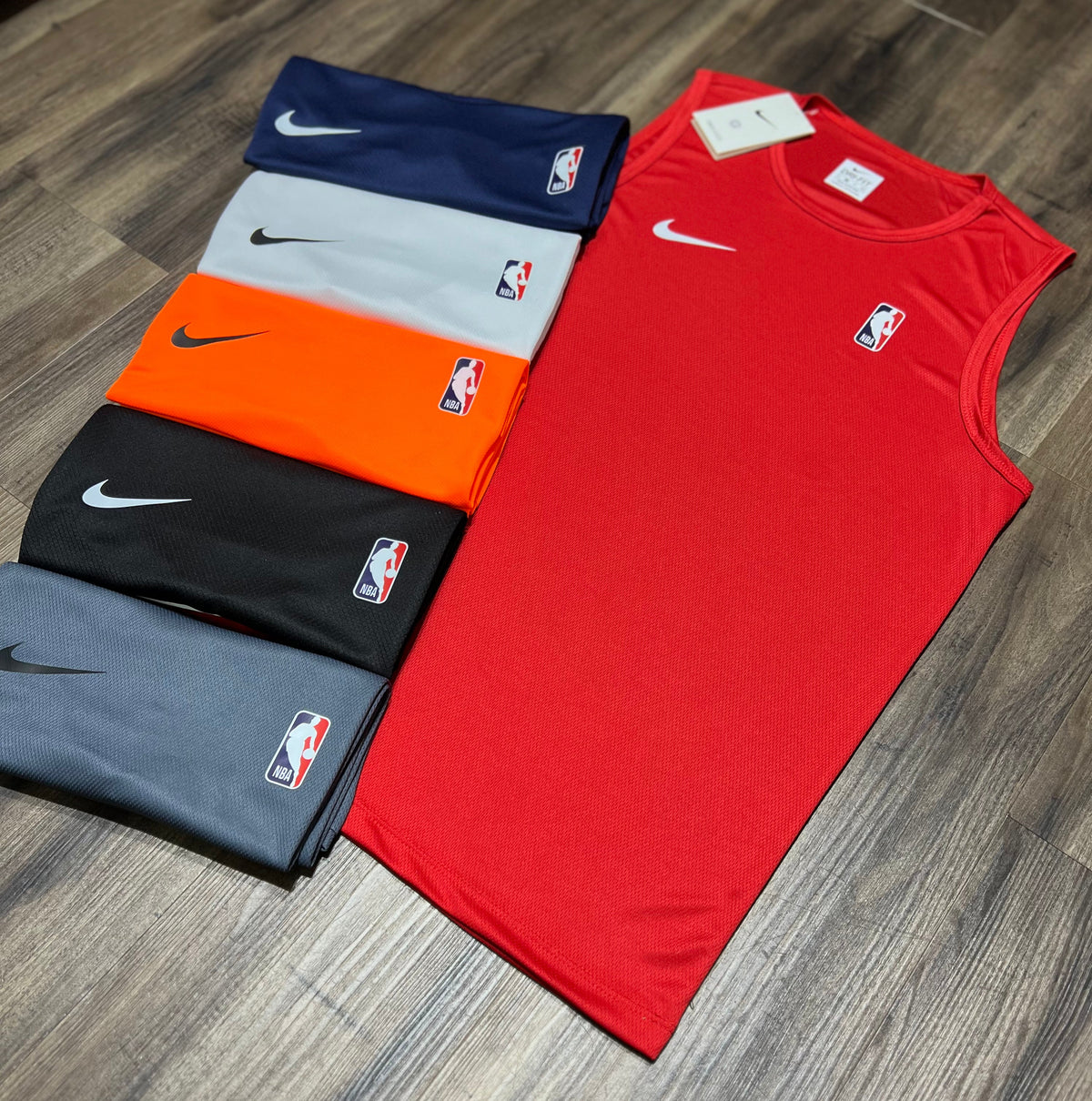 Kit com 6 regatas nike NBA dri-fit