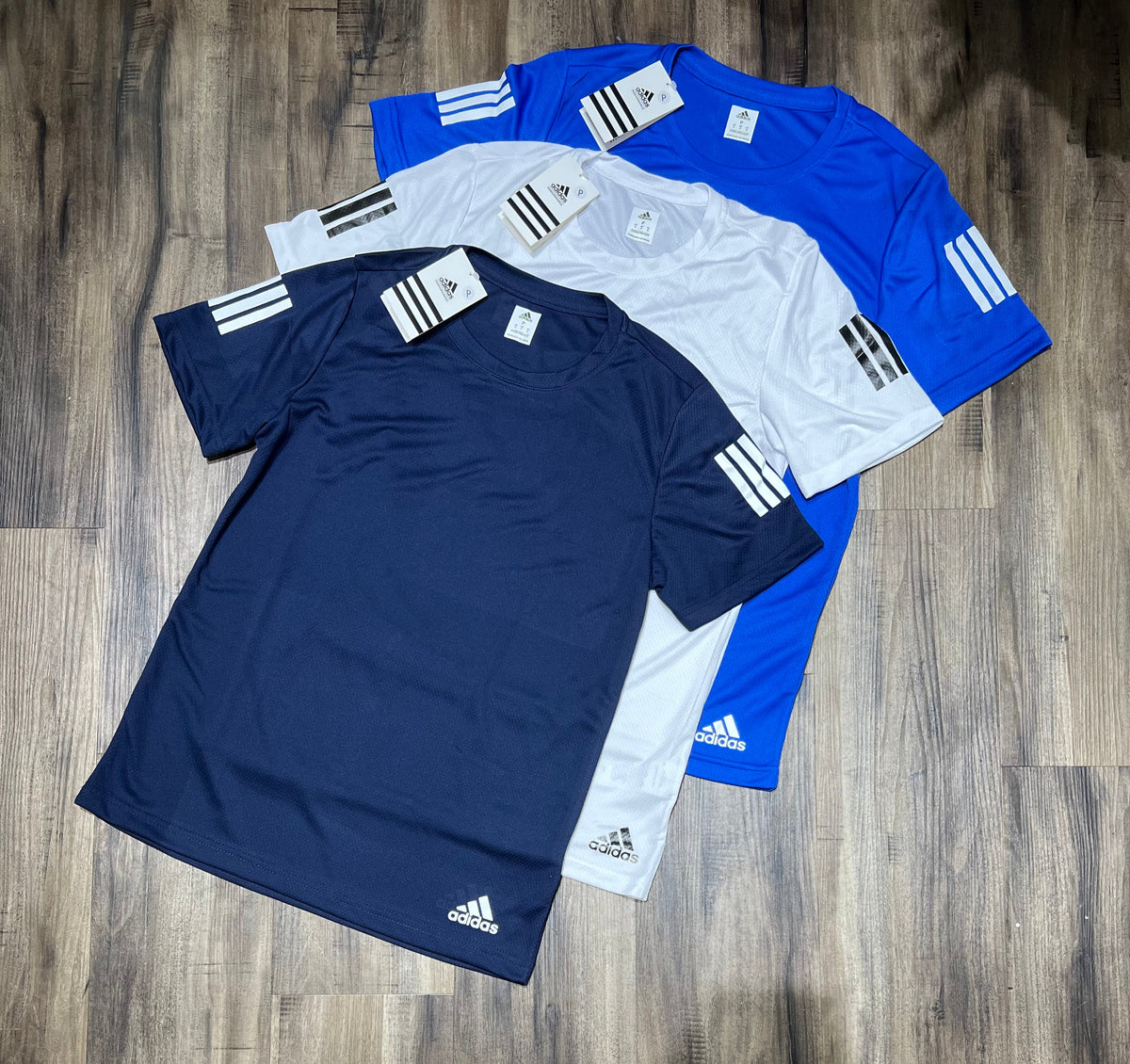 Kit com 3 camisetas dri-fit adidas df
