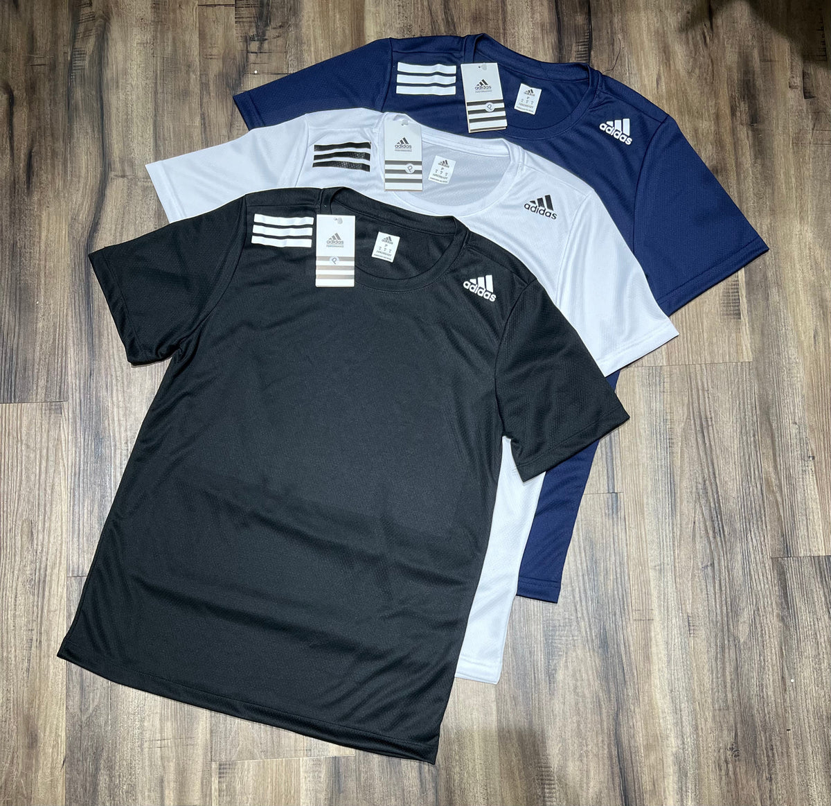 Kit com 3 camisetas dri-fit adidas df