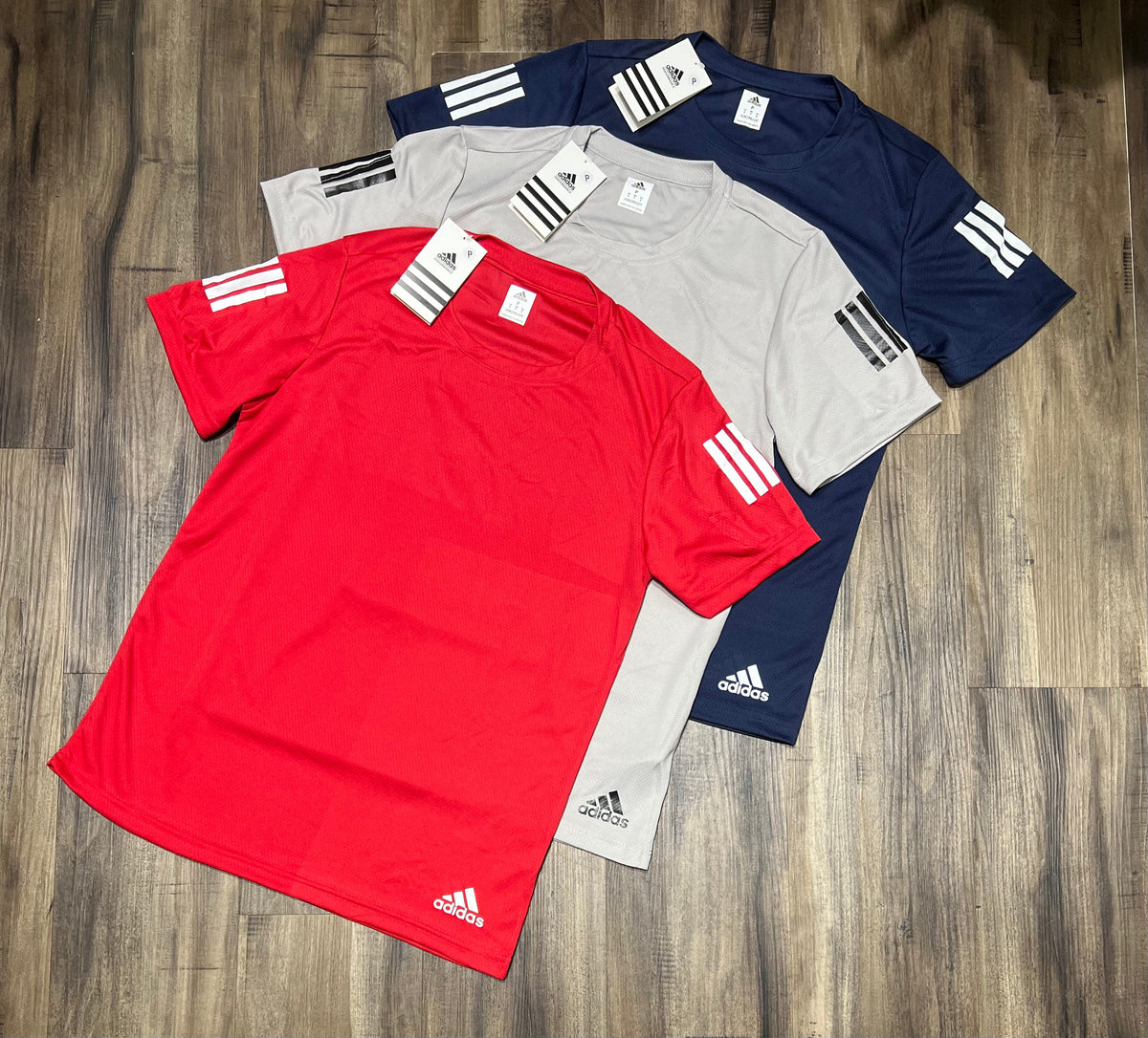 Kit com 3 camisetas dri-fit adidas df