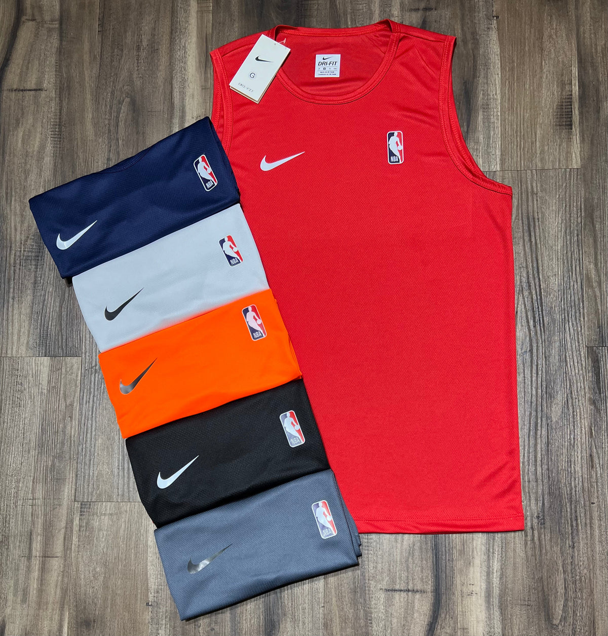 Kit com 6 regatas nike NBA dri-fit