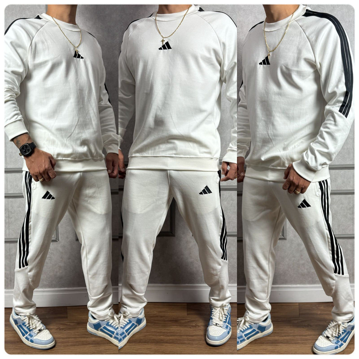Conjunto moletinho adidas premium