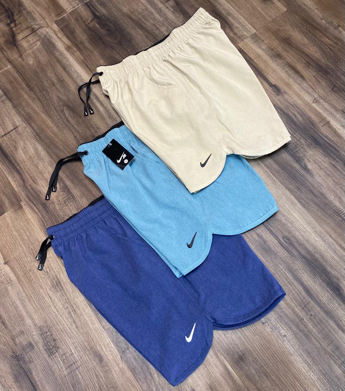 Shorts dri-fit nike (mescla) kit 3 unidades