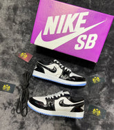 Jordan 1 Low  Preto/Branco Lançamento + relógio de Brinde