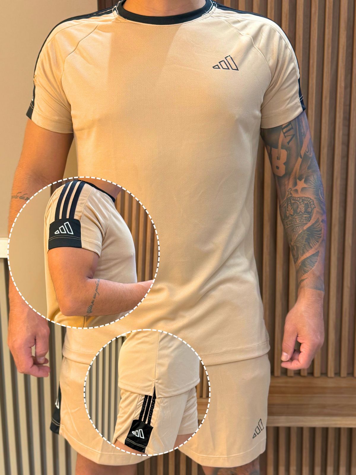 Conjunto camiseta e shorts premium
