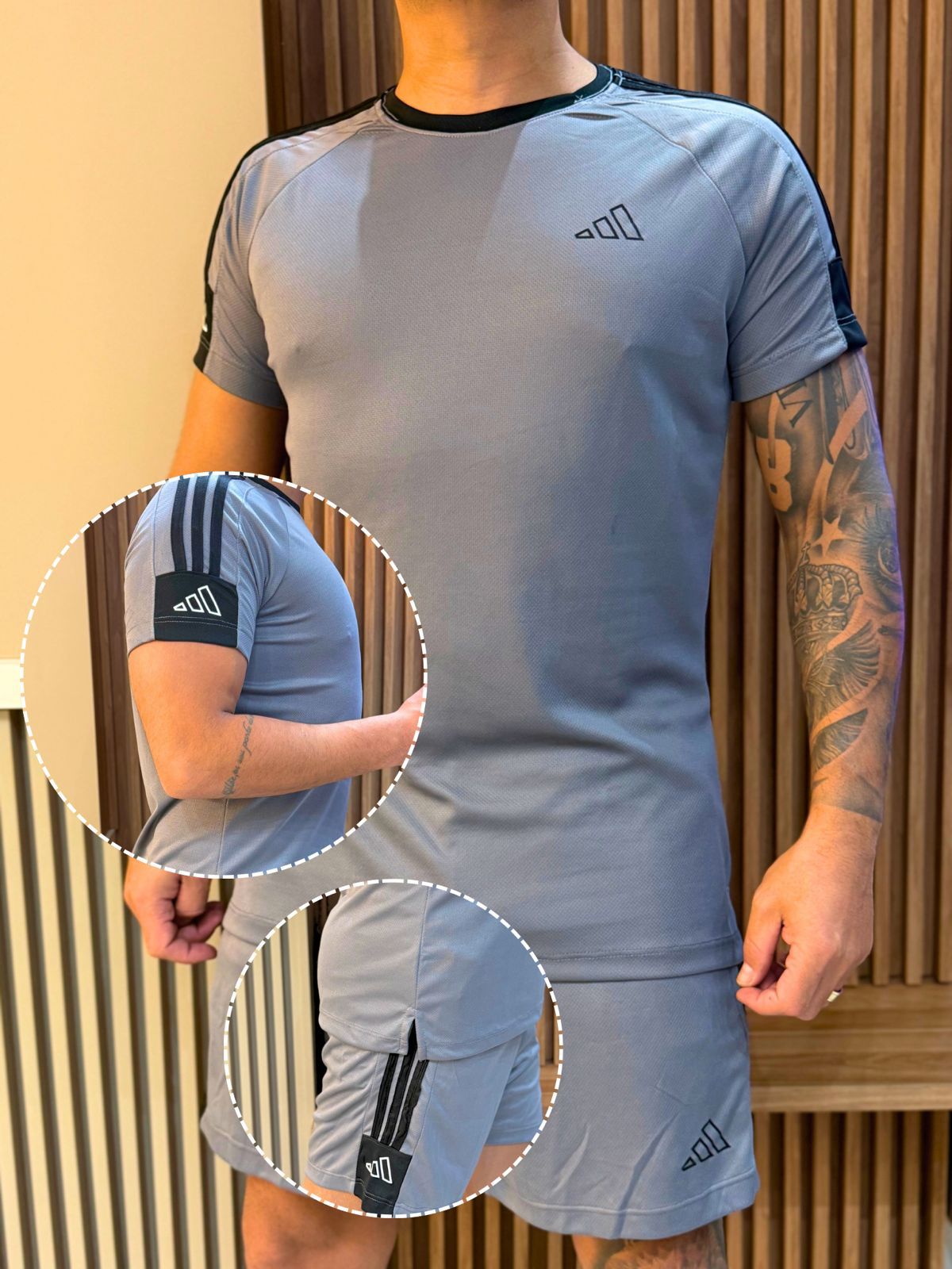 Conjunto camiseta e shorts premium