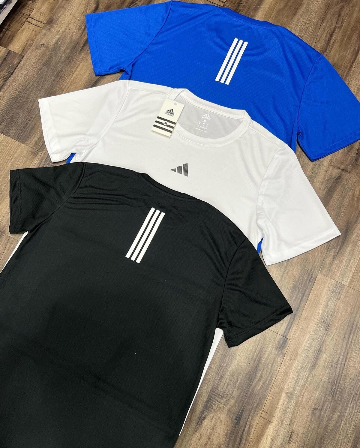 Kit com 3 camisetas dri-fit adidas df